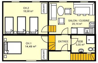 plan du gîte